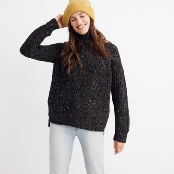 Madewell Sweaters - Madewell Colorfleck Ribbed Turtleneck Sweater Madewell Sweaters - Madewell Colorfleck Ribbed Turtleneck Sweater